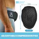 Everyday Medical Inguinal Hernia Support Belt for Men I Fits Left or Right Side I Post Surgery Men and Womens Hernia Support Truss for Inguinal, Groin Hernias I Adjustable Waist Strap I Black, S/M