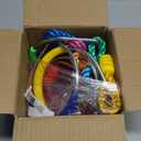 Rainbow Craft 7-Pack Colorful Ninja Rings - Gymnastic Ring, Swing Bar Ring, Monkey Rings for Backyard Ninja Warrior Obstacle Slackline Kits