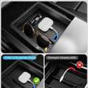 XINTUO Tesla Model Y Juniper 2025 2026 & Model 3 Highland 2024 2026 Center Console Organizer Tray [Slide Smoothly + Easy Installation] Cup Holder for Tesla Model Y Juniper Accessories