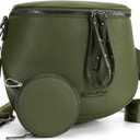 Montana West Crossbody Bag for Women, Large Bum Bag Purse Soft Vegan Leather Travel Fanny Pack with Coin Purse