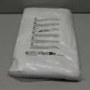 H.VERSAILTEX Linen Blackout Curtains 84 Inches Long 100% Blackout Thermal Insulated Textured Linen Look Curtain Draperies Anti-Rust Grommet, Energy Saving with White Liner, 2 Panels, Bright White