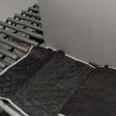 AULDEY Dog Car Seat Cover, Waterproof with Mesh Window and Storage Pocket, Durable Scratchproof Nonslip Dog Car Hammock with Universal Size Fits for Cars/Trucks/SUV (Black)