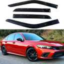 IG Window Visors Fit for 2022-2026 Honda Civic, Out-Channel Rain Guards Vent Wind Deflectors 4PC, Car Accessories for 22-26 Civic