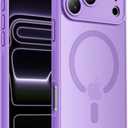 Designed for iPhone 17 Pro Max Case, Compatible with MagSafe, [Camera Protection] [15FT Military Drop Protection] Shockproof Translucent Matte Anti-Slip Phone Case, 6.9", Light Purple