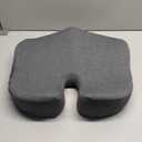 ProtoArc Seat Cushion, Office Chair Cushion for Sciatica, Coccyx Cushion, Ergonomic Memory Foam Seat Cushion for Car, Home, Pressure Relief Pad for Hip, Tailbone, All Day Comfort - Dark Gray