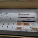 2 Pack Pull Out Cabinet Organizers 21"Deep with Raising Pad for Framed Cabinets,Expandable Slide Out Drawers Upgrade 3 Slide Rails,Roll Out Shelves Adhesive,Adjustable Width 12"-20.45" White