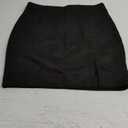 Mini Skirt with Slit High Waist Elastic Bodycon Mini Skort for Women
