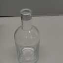 Clear Glass Bottles 12 Oz - 375ml [Pack of 6] for Wine Beverages Drinks Oil Vinegar Kombucha Beer Water Soda with Cork Stopper Airtight Lid