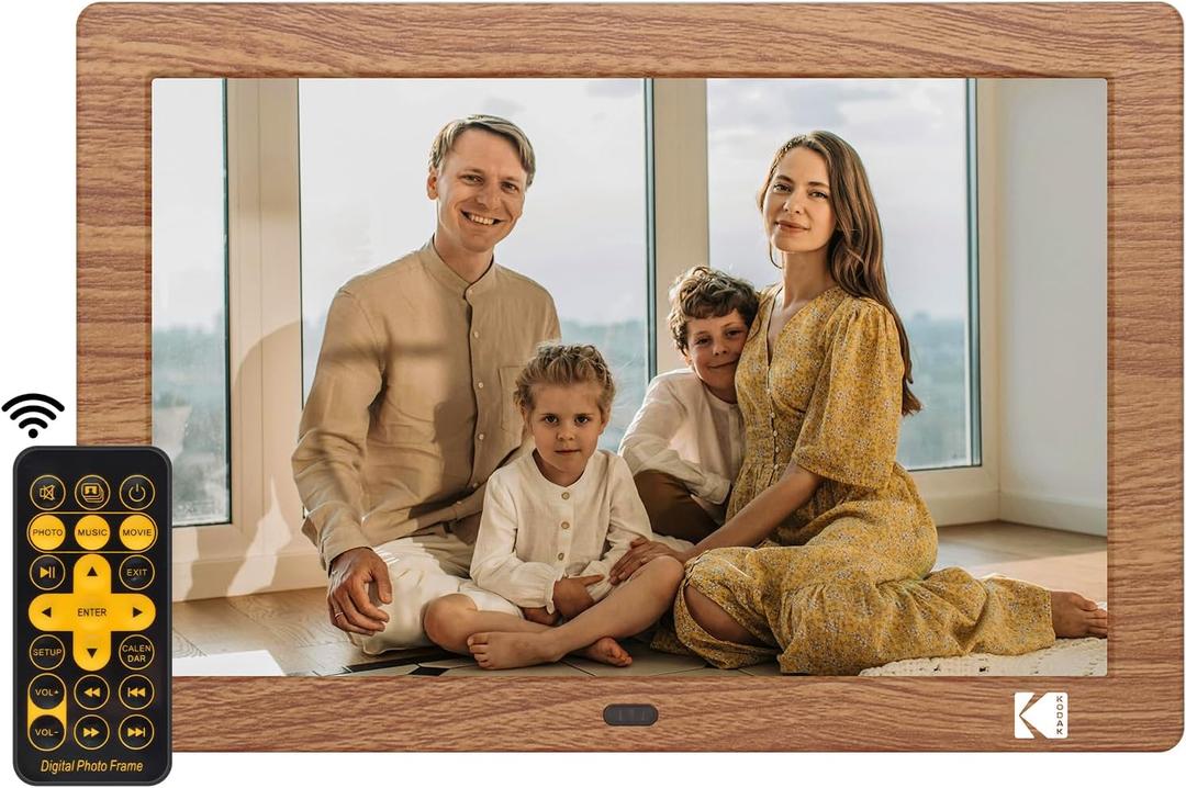 KODAK 8 Inch Digital Picture Frame with Remote Control, 1280 * 800 IPS HD Screen Digital Photo Frame, Auto-Rotate, Easy Operated Programmable Auto On/ Off, NO WiFi KODAK 8 Inch Digital Picture Frame with Remote Control, 1280 * 800 IPS HD Screen Digital Photo Frame, Auto-Rotate, Easy Operated Programmable Auto On/ Off, NO WiFi