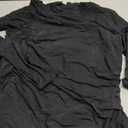 REORIA Women's Summer Mesh Sheer Short Sleeve Midi Ruched Bodycon Dress Mock Neck Elegant Evening Party Cocktail Dresses (Large, Black)