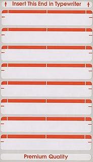 MACO Orange File Folder Labels, 9/16 x 3-7/16 Inches, 248 Per Box (FF-L7)