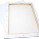 milo Stretched Artist Canvas | 16x20 inch | Value Pack of 6 Canvases for Painting, Primed & Ready to Paint Art Supplies for Acrylic, Oil, Mixed Wet Media, & Pouring, 100% Cotton with Pine Wood Frame