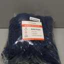 H.VERSAILTEX Navy Blue Bathroom Rugs 2 Piece, Bath Mat Set Slip-Resistant Extra Absorbent Soft and Fluffy Striped Chenille Bath Rugs, Floor Mats Dry Fast Machine Washable (20" x 32"/17" x 24")