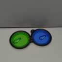 Dog Bowl Pet Collapsible Bowls, 2 Pack for Cats Dogs, Portable Pet Feeding Watering Dish for Walking Parking Traveling with 2 Carabiners (Small, Blue+Green)