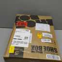 SEE SPRING 12 Pack Shoe Storage Box, Clear Plastic Stackable Shoe Organizer for Closet, Space Saving Foldable Shoe Rack Sneaker Container Bin Holder (Large Fit Size 9)