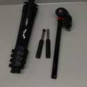 JOBY Compact Advanced, Camera Tripod with 3-Way Head, Universal -20 Quick Release Attachment and Carrying Bag, for CSC, DSLR, Mirrorless Camera, Smartphone, Colour: Black