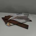 Cowboy Hat Holder Rustic Wood Arrow Design Hat Organizer 4 Pieces Cowboy Hat Rack Western Decor Hat Storage Hanger for Display and Organization Walnut