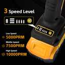 Cordless Angle Grinder Compatible with Dewalt 20V Max Battery(NO Battery) Brushless 4-1/2" Angle Grinder for Cutting, Griding, Polishing(10000RPM) (NO Wheels) (Yellow and Black)