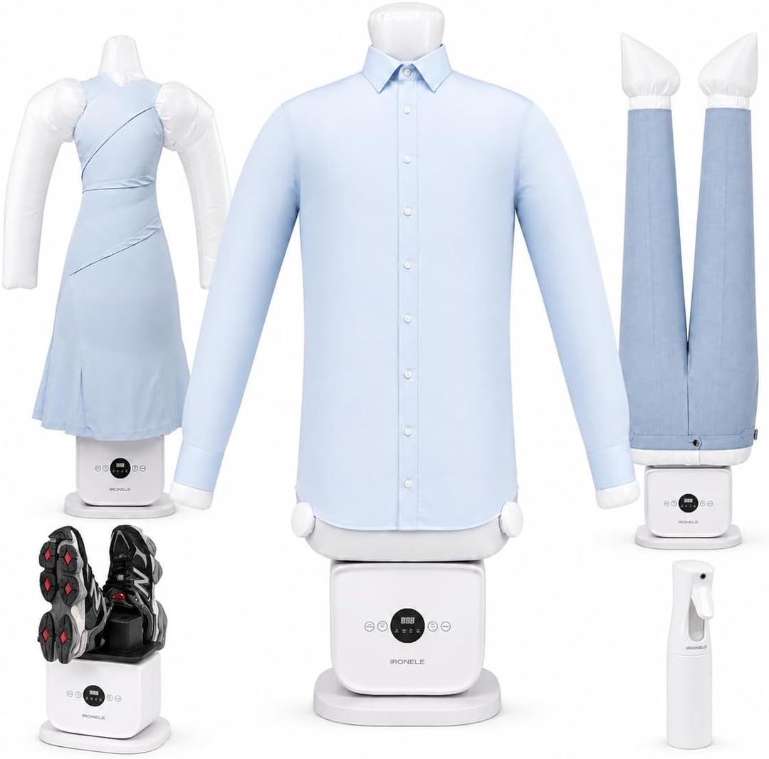 Automatic Ironing Machine Shirt & Trouser & Dress Attachments
Hands-Free Clothes Ironing Machine for Home