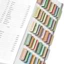 Bible Tabs for Women & Men, Laminated Bible Tabs for Study Bible, Large Print Neutral Bible Tabs for Easy Navigation, Boho Theme, Bible Index Tabs