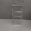 5 Layers Clear Square Acrylic Belt Organizer for Closet, Belt Holder for Accessories, Scarves, Ties, Jewelry, Bracelets-Space-Saving Storage Solution