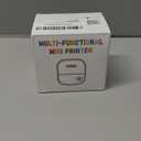 Mini Sticker Printer Bundle – Portable Inkless Bluetooth Thermal Printer with BPA-Free Color Sticker Paper Rolls – for Labels, Notes, Journals, DIY, Students, Home & Office Use