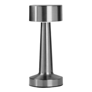 Silver Metal Touch Portable Rechargeable Lamp, 8.5