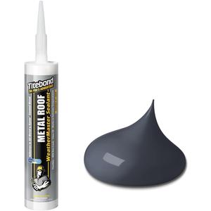 Titebond 61121 Metal Roof Sealant Cartridge, 10.1 oz., Black
