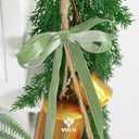 MEEDEE Sage Green Velvet Ribbon 5/8 Inch Single Face Nylon Velvet Ribbon 25 Yards Light Green Velvet Ribbons for Christmas Tree, Ornaments, Gift Wrappig, Rustic Wreath, Invitations, Sewing Crafts