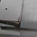 YITAHOME ​Farmhouse Queen Size Bed Frame with Headboard, Bookcase Storage Shelves, Sliding Grid Barn Door, Charging Station, Rustic Wood Platform Bed, No Box Spring Needed, White