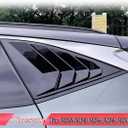 MUXEE 2Pcs Rear Side Window Louvers Air Vent Scoop Shades Cover Blinds Trim for Hyundai Tucson 2022 2023 2024 2025 - ABS Bright Black Sport Interior AccessoriesNOT FIT Tucson nline