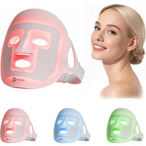 LifePro Red Light Therapy Mask Revitaglow Infrared Red Light Therapy For Face and Neck - LED Mask with 3 to 4 Modes  2000mAh Battery & Auto-Timer - For Daily Skin Wellness and Comfort