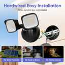 35W Outdoor Flood Lights, 3500LM LED Security Light Switch Controlled, IP65 Waterproof Exterior Flood Light with 2 Adjustable Heads, 6500K Wall Mount Outside Floodlight for Yard, Patio, Porch
