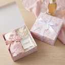 Faccito Pink 8 Pack Floral bridesmaid proposal Gift Boxes 8 x 8 x 4 Inch Flower Paper Boxes with Ribbon Label Card for Wedding Bridesmaid Gift Bridal Baby Shower Birthday Party Favor (Chinoiserie)