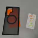 TORRAS Magnetic Shockproof for Samsung Galaxy S23 Ultra Case, Fit for MagSafe, 4X Military Grade Protection, Translucent Slim Case for Samsung S23 Ultra Case Anti-Fingerprint Anti-Scratch, Black