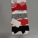 Hudson Baby Cotton and Synthetic Headbands, Size 0-24 Months (1 Count (Pack of 5), Red Houndstooth)