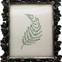 8x10 Vintage Picture Frame, Antique Black Ornate Photo Frame, for Tabletop and Wall Display, Decorative Floral Design Retro Home Decor, Old Fashioned Photo Gallery Art