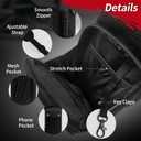 Heavy-duty Magnetic Gym Bag for Men &Women with Multiple Pockets,Magnetic Bottle Bag Included 4 Built-in Strong Magnets, Ideal for Gym,Sports Activities (Black,No Bottle)