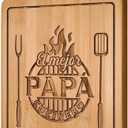 AceThrills Regalos para Papa, Regalos Para Papa Dia Del Padre – Tabla de Cortar de Bambú Grabada 12.3"L x 8.7"W x 0.4"Th