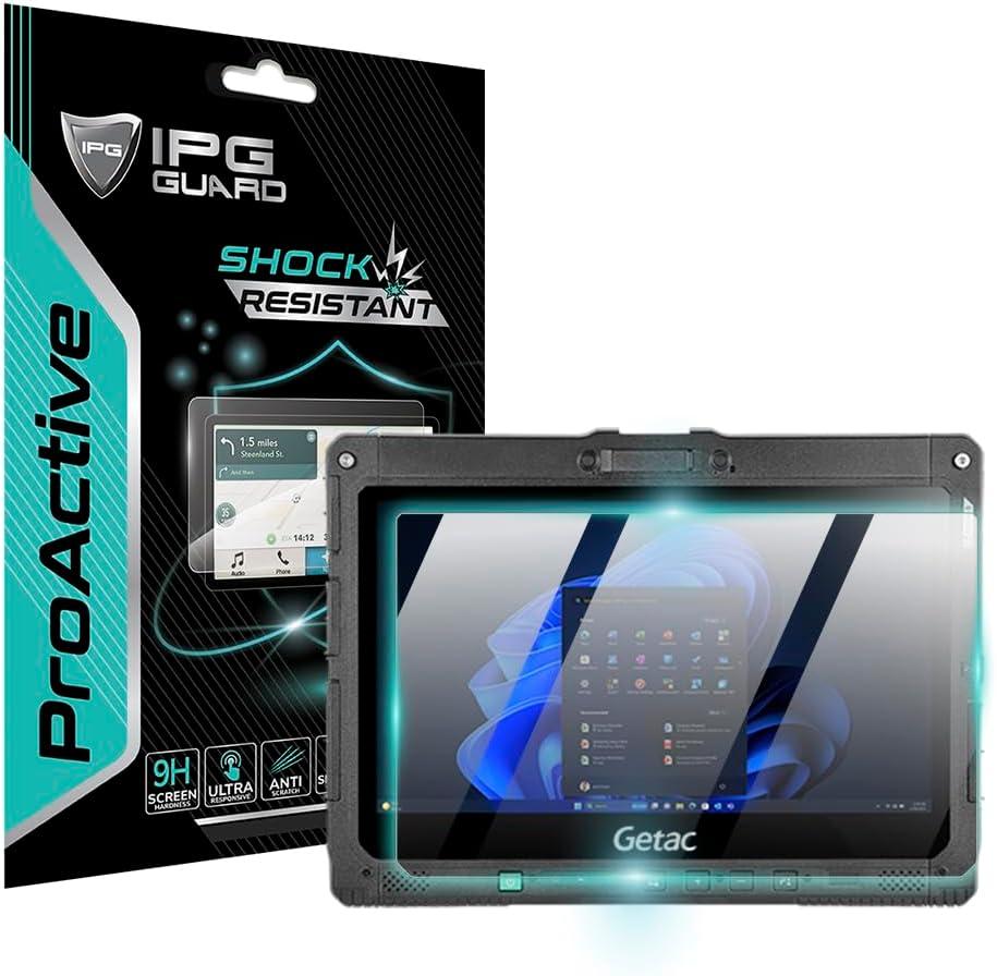 IPG ProActive Made for Getac K120 12.5" Rugged Tablet Display 9H Hardness Screen Protector Nano Ceramic Film Ultra Responsive High Clarity Anti Scratch Smudge & Shock Proof for GtcK120ProAc