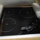 VBGK Electric Cooktop,24 inch 220V Stove Top,Touch and Knob Control,LED,9 Power Levels, Kids Lock &Timer,Overheat Protection,5000W 3 Burner Electric Cooktop