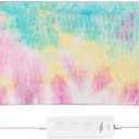 GOQOTOMO Electric Heated Pad for Back/Waist/Abdomen/Sh-oulder/Neck Pain and Cramps Relief - Moist and Dry Heat Therapy with Auto-Off Hot Heating Pad by-Rainbow