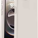 Vooii Compatible with iPhone 16e Case, Liquid Silicone Upgrade [Camera Protection] [Soft Anti-Scratch Microfiber Lining] Shockproof Phone Case for iPhone 16e 6.1 inch - Stone