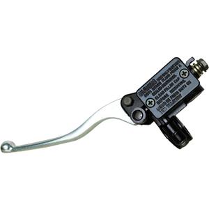 7/8" Left Front Brake Master Cylinder Brake Lever Compatible with Yamaha Suzuki Honda Kawasaki ATV 50cc 80cc 110cc 125cc 150cc 200cc 250cc GY6 Moped Dirt Bike Black & Chrome