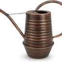 Small Watering Can, 0.3 Gallon/34oz., Copper, Galvanized, Indoor Water Can, Metal Watering Can with Long Spout, Plant Water Can for Indoor Plants