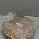 7 Pcs 12" Round Woven Rattan Placemats,Natural Hand-Woven Water Hyacinth Placemats,Farmhouse Weave Place Mats, Rustic Braided Wicker Table Mats (12inch Set of 7