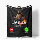 Funny Jesus Throw Blanket Soft Warm Cozy Blankets Fuzzy Plush Fleece Jesus Blanket Gifts for Couch Bed Sofa Home Decor 40''X50''