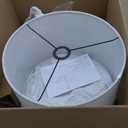 GLOBE Electric 67525 Avellino 66" Floor Lamp, Matte Black, White Linen Shade, Stepless Rotary Dimmer Switch on Socket