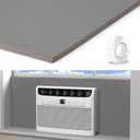 LBG Products Window Air Conditioner Side Panels,Full Surround AC Foam Panel for Indoor Window AC Units,Summer and Winter Window Seal Cover (Grey)39" x 17"