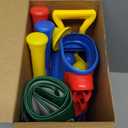 Liberry Toddler Golf Set with Putting Mat for 2 3 4 Years Old Boys Girls, Upgraded Kids Golf Cart with Unique Shoulder Strap Design, Indoor and Outdoor Golf Toys Gifts